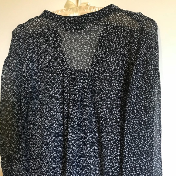 a.n.a Polka Dot | Dotted Sheer Blouse | M - Picture 6 of 6